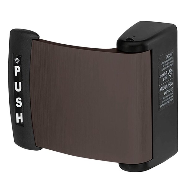 Curved Deadlatch Paddle, for 1-13/16-in to 2-in Thick Doors, Dark Bronze Anodized Aluminum Finish, P